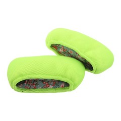 2Pcs Reusable Cotton Underarm Crutch Cushion Pads Light Green Comfortable Grip