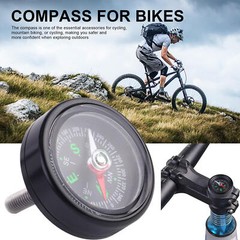 Clip-On Compass For Bikes Motorcycle Stem Compass Portable Cycling
