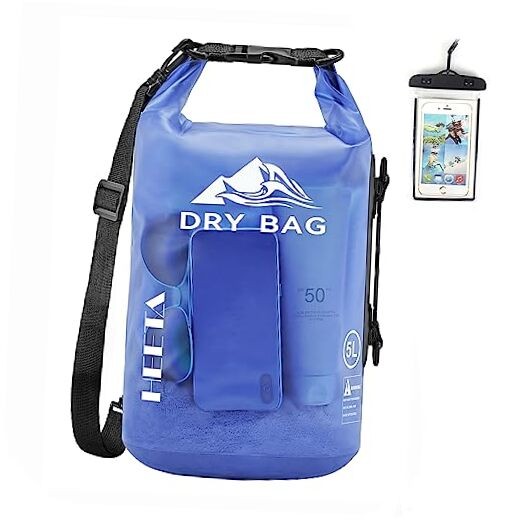 Dry Bag Waterproof for Women Men/10L/20L/30L/40L Roll Top 5L Bluish Violet