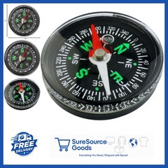 Economy Compass 1-1/4″ Diameter Portable Plastic with Easy Read Black Background