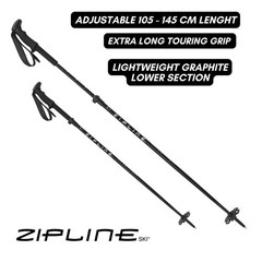 Graphite Hybrid Trekking Poles for Hiking – Lightweight, Durable Poles with S…