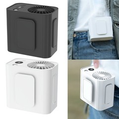 Waist Fan Portable Flashlight Digital Display and 4 Speed Adjustable Wind