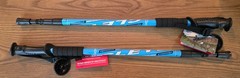 2 Anti-shock Walking Hiking Sticks Retractable Adjustable Trekking Sticks
