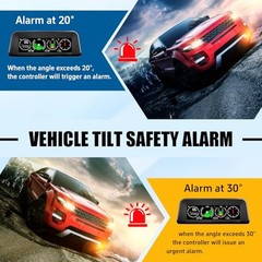 Car Inclinometer for Off-Road, GPS Speedometer MPH KMH with Compass, X60 Pro