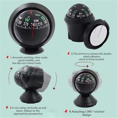 Night Vision Digital Car Compass – Stylish & Portable Navigation Solution