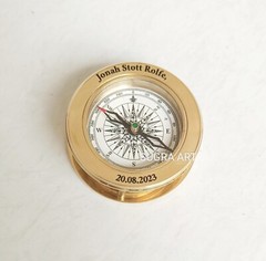 SUGRA ART Personalized Compass with Magnifier, Multifunctional Custom Compass