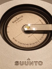 Mint 1972 Vintage Suunto PM-5/360 PC Precision Clinometer (NOS) NO BUBBLES
