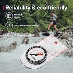 Luminous Suunto A-30 Compass: Essential for Hiking, Trekking & Wilderness Trails