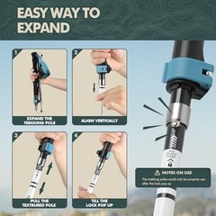 GPTCAMP Walking Sticks Collapsible Hiking Poles,Lightweight Trekking Poles
