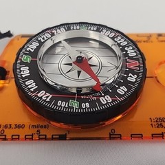 Compass Orienteering Map Reading Navigation Backpacking Hiking Clear Scaled