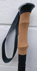 Adjustable Cascade Mountain Tech Carbon Trekking Pole With Cork Grip Rubber Tip