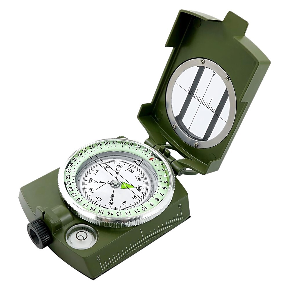 High-Precision Casual Style Outdoor American MultiFunctional Green Compass USA