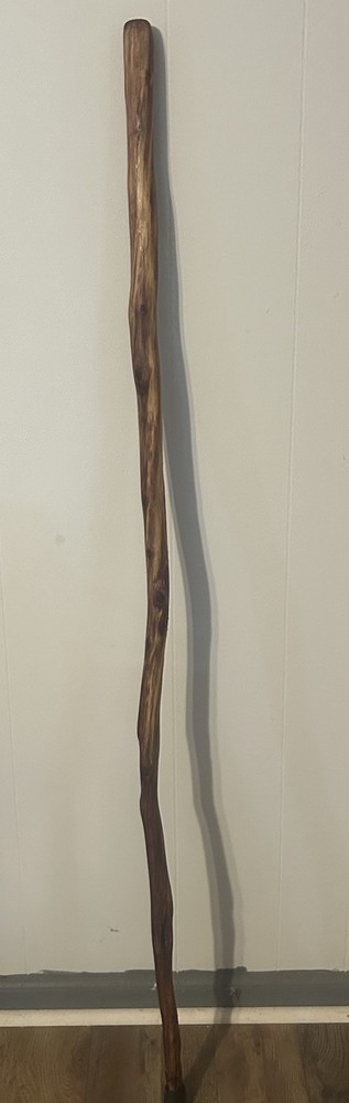 54” Natural Vine Twisted Dogwood Walking Stick Cane Wood Staff Trekking 4” Grip