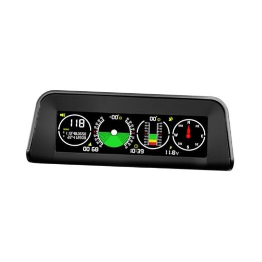 Car Inclinometer for Off-Road, GPS Speedometer MPH KMH with Compass, X60 Pro
