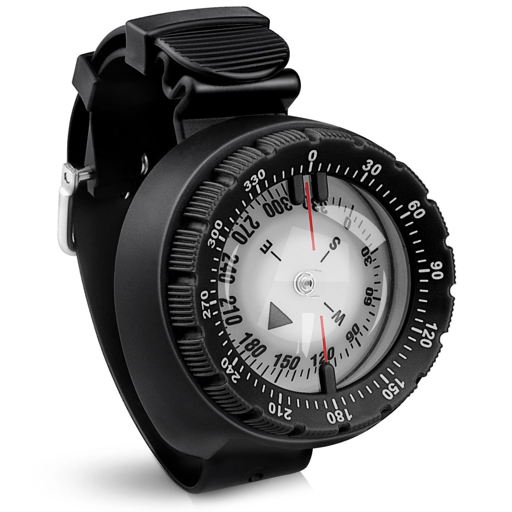 Scuba Compass, Professional Waterproof 5ATM Dive Wrist Compass with TPU Band …