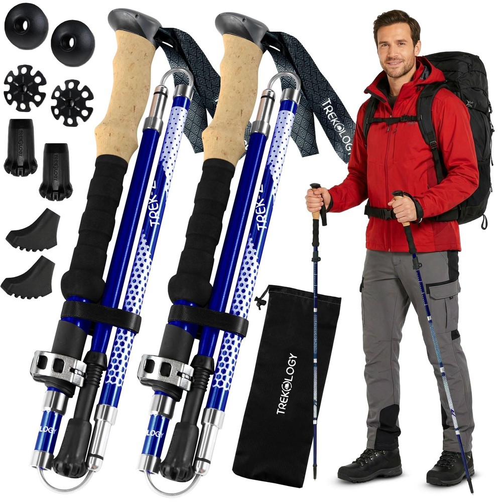 Trek-Z Collapsible Hiking & Trekking Poles – Balance Support for Seniors, Wom…