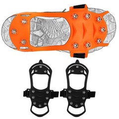 Slip Resistant 10 Tooth Ice Cleats for Hiking Climbing Outdoor Footwear