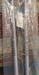 New L. L. Bean “Winter Walker” Gray/Silver Steel Walking Telescoping Poles NWT