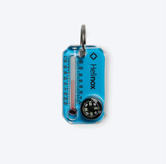 Helinox x Sun Company Thermometer Compass Keyring CO4H603BK Cyan Blue Black NEW