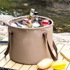 Outdoor Collapsible Bucket Folding Leakproof Water Container for Hiking Fishing
