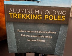 Mountain Tech Aluminum Folding Trekking Poles 2-Pack TP-AL-FQL-CORK – New in Box
