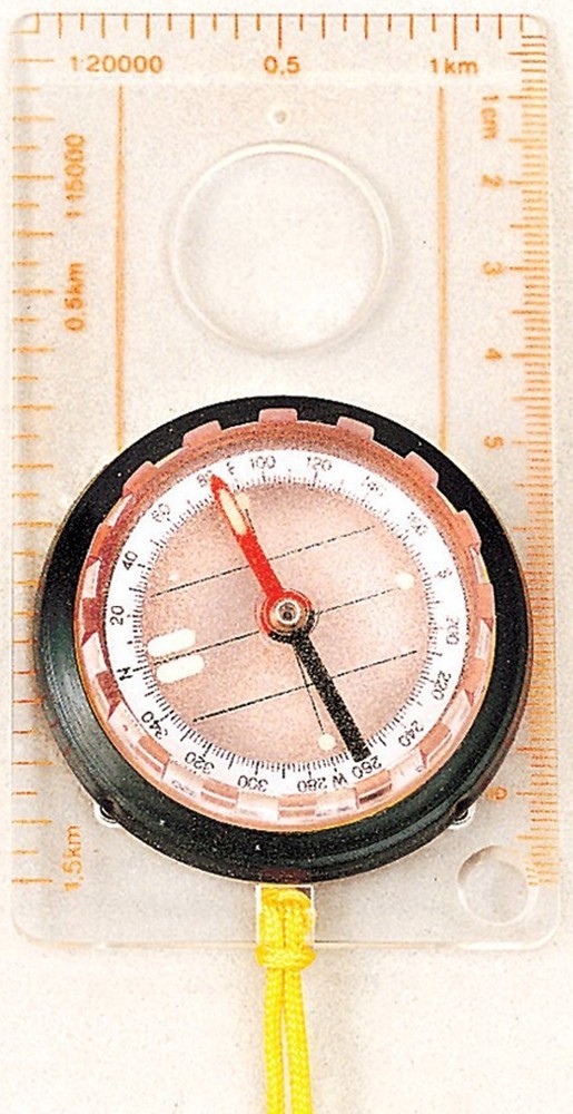 Rothco Liquid Filled Map Compass – Fine Graduations, Magnifying Glass & Lanyard