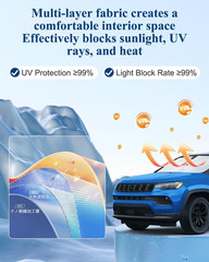 Compatibile Con Jeep Compass MP 2017-2024 2025 Parasole Coperture Parabrezza Par