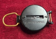 Vintage Working LENSATIC Engineer Compass – 2″ Made in Japan
