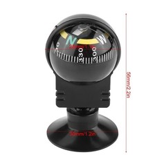 Car Compass Automotive Compass Ball Adjustable Dashboard Mounted for Hiking