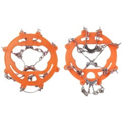 Winter Ice Claws with 8 Teeth for Hiking Boots with Non Slip Adjustable Straps