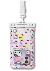 x Sanrio Waterproof Phone Pouch – Floating Phone Case Dry Bag Hello Kitty Grid