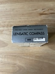 Lensatic Compass 14-829 Liquid Filled Compass. Original Box