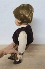 Artist doll porcelain doll 36 cm sitting collector rarity Vintage