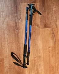 1 Pair (2 Poles) Anti Shock, Adjustable, Collapsible Hiking Poles