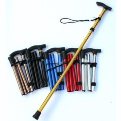 Folding Telescopic Walking Stick Cane Trekking Pole for Hiking Elderly