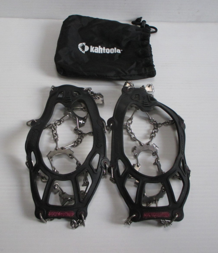 Kahtoola Microspikes Footwear Traction Snow Ice Trail Hiking Crampons Size Small