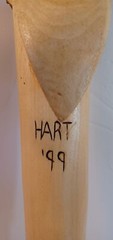 Solid Wood Walking Stick Carved Bald Eagle “HART 99″ Masterpiece! Length 68”