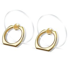 Transparent Clear Phone Ring Grips Holder Kickstand, Finger Ring Gold Ring