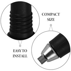 4 PCS Walking Stick Tip Black Tungsten Steel Replacement Tips Hiking Trekking