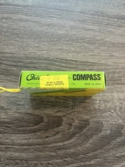 Vintage YCM compass orienteering compass clear No 14-805 made in Japan