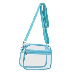 Clear Bag for Stadium Events Clear Sports Fan Handbags Purses with Medium Aqua