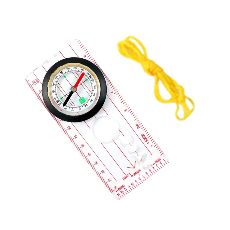 Orienteering Compasses with Ruler, Magnifiers, Reading, Camping Field Compasses