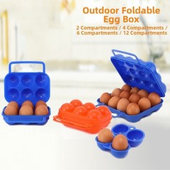 Lightweight PP Egg Carton with Handle for Outdoor Camping and Picnic Trips