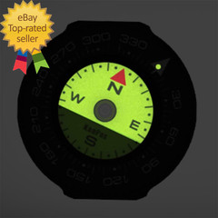 Kanpas Mini Button Map Compass with Turnable Bezel for Watchband Every Day Carry
