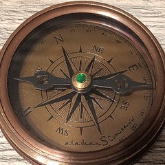 Aladean Brass Compass – 2 1/4″ – To My Grandson