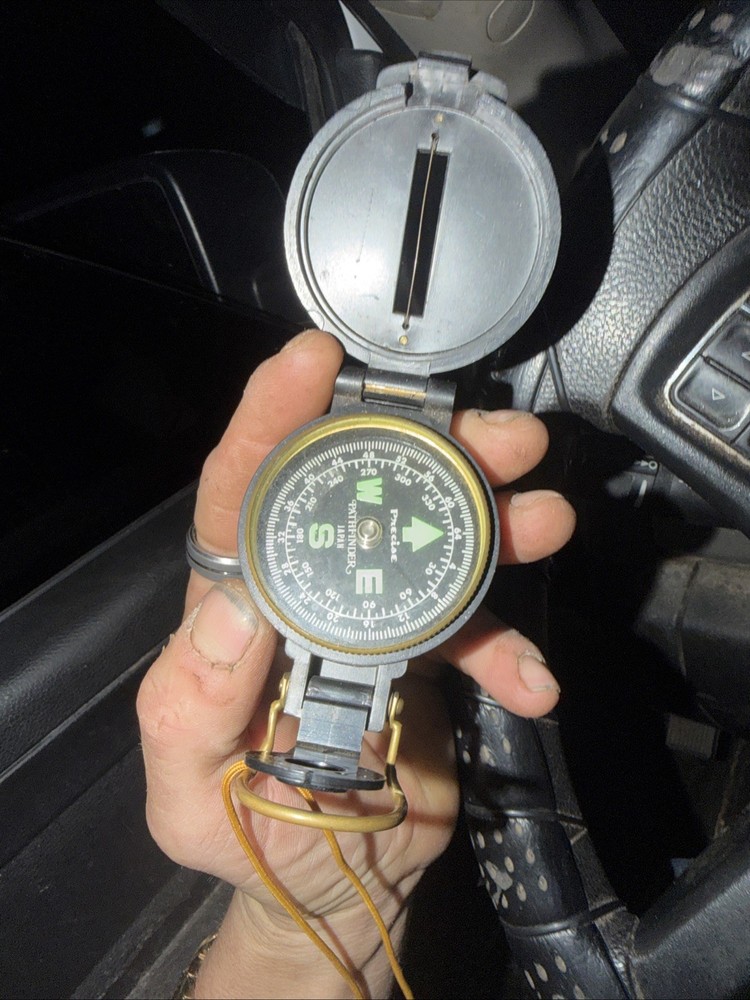 Lensatic Engineer Compass Vintage Early 1960s Navigation Tool