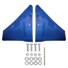 Boat Hydrofoil Stabilizer for 5-150 HP Outboard & Stern Drive Marine Motor Blue