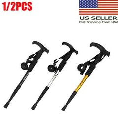 Cane Walking Stick Adjustable Folding Walking Aluminum Collapsible Travel Hiking