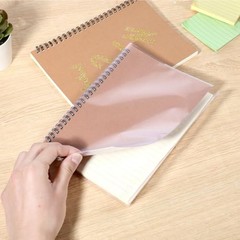 10pcs Clear A5 Book Covers Plastic Exercise Books Covers Waterproof Plastic