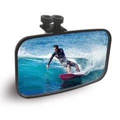 Adjustable Marine Boat Mirror – 8.5″x4.6″ Wide-Angle Rear View for Pontoon & Ski